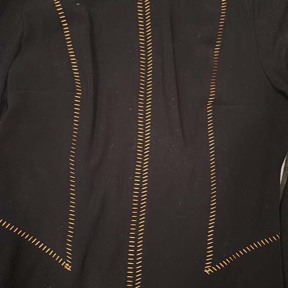 Rag & Bone Black Dress with Orange Stitch Detailing Size 6 - Picture 5 of 5